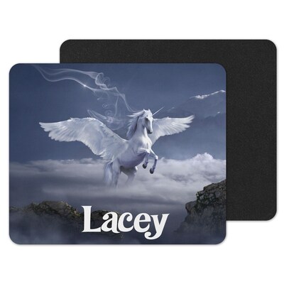 Unicorn in Clouds Custom Personalized Mouse Pad - image1